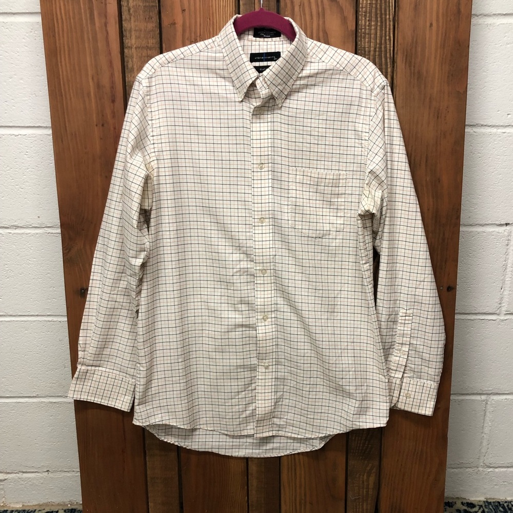 Statements Men’s size medium oxford dress shirt - Picture 2 of 7